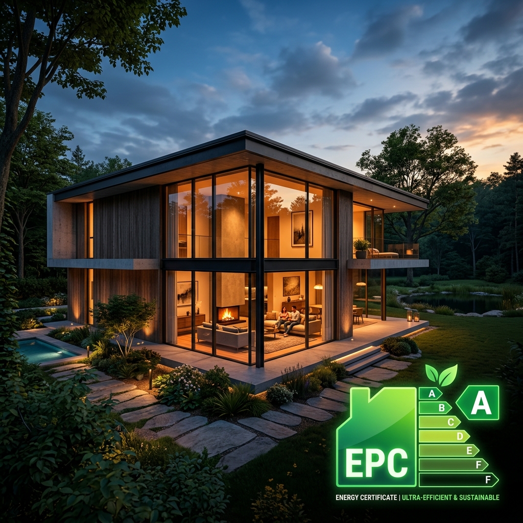 Concept de label EPC et maison ultra-efficiente